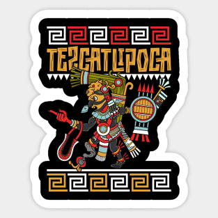 Aztec god of the night - Tezcatlipoca Sticker